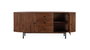 GINER Y COLOMER Buffet de 2 portes et 3 tiroirs en bois de palissandre et métal, Noyer